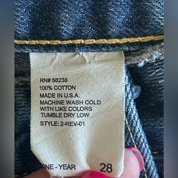 Paper Denim & Cloth Rolled Straight Jeans Size 28 NWOT - Picture 4 of 5